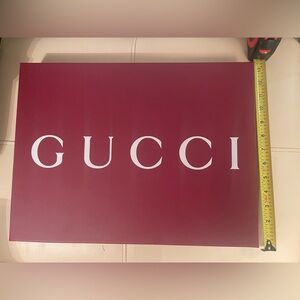 Gucci Deep Red Matte Display Box. Authentic Gucci. 17x13x2